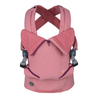 Little Pea_11009565_BeSafe_Haven_Haze-P-Leaf_Frontal_X-straps_Front-zipper-open